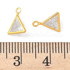 Латунные микро проложить кубического циркония подвески&nbsp;KK-S336-01G-E