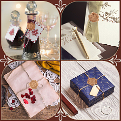 100 шт. 5 стиля алфавита клейкие восковые наклейки-печати DIY-CP0010-18