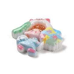 Непрозрачная смола декодирует кабошоны&nbsp;RESI-R447-03D