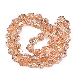 Стеклянные бусины с гальваническим покрытием &nbsp;EGLA-N012-08L