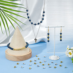 100 шт. 2-х цветные гальванизированные немагнитные синтетические гематитовые бусины G-AR0005-66