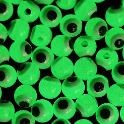 Светящиеся и печатные непрозрачные акриловые бусины LACR-G050-01E