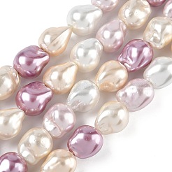 Гальванические стеклянные бусины GLAA-Z013-01A-01