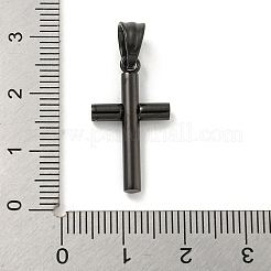Ionenplattierung (IP) 304 Edelstahl Zirkonia Anhänger&nbsp;STAS-C102-06A-EB