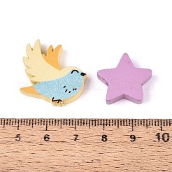 Набивные бусины из натурального клена WOOD-N019-02