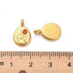 Подвески из нержавеющей стали 304 со стразами&nbsp;STAS-K306-55G