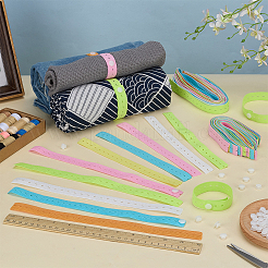 100 шт. 2 стиля полиэстеровый эластичный сворачивающийся ремень для хранения&nbsp;AJEW-FG0005-29