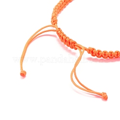 Braccialetto di perline intrecciate malocchio di lampwork&nbsp;BJEW-JB07857-01
