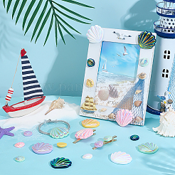 54шт 12 стиля непрозрачные кабошоны из смолы&nbsp;RESI-PH0002-57