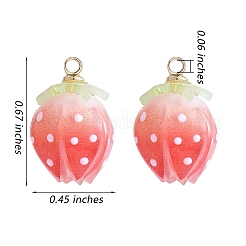 12色のプラスチックエナメルペンダント3個。  金色の真鍮ループ  花  ミックスカラー  17x11.5mm  穴：1.6mm  4個/カラー&nbsp;KY-SZ0001-43