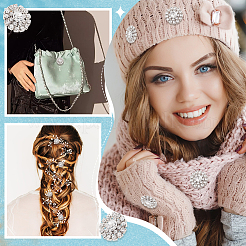 Кабошоны из сплава со стразами ALRI-GA0001-09S