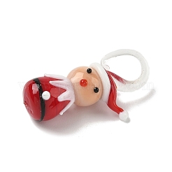 Weihnachten handgedrehten lampwork Glasanhänger&nbsp;LS-LAMP-L081-01A