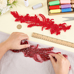 Applicazioni di fiori di strass di vetro&nbsp;DIY-WH0579-67A