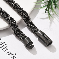 Ожерелья из византийской цепи из нержавеющей стали 304 для женщин и мужчин&nbsp;NJEW-A033-03A-AS