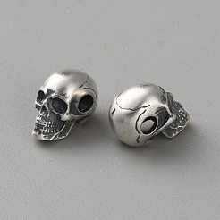 925 cuentas de calavera de plata de ley&nbsp;FIND-WH0152-924A