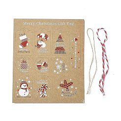 Рождественская тема крафт-бумага теги X1-CDIS-H003-02