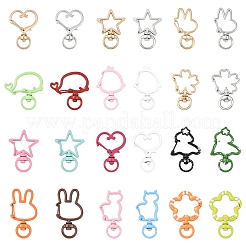 16 шт. 8-х стилевых поворотных карабинов из сплава&nbsp;FIND-YW0009-26