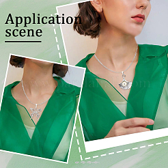 20 шт. 2 размера 925 из стерлингового серебра с застежкой-кнопкой STER-BBC0001-90