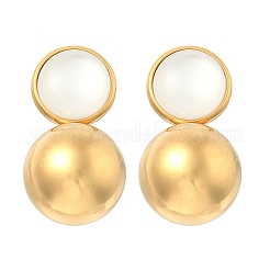 Серьги-гвоздики из нержавеющей стали 304 EJEW-D319-14G