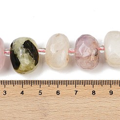 Нити бусин из натурального розового кварца G-F796-B05-01