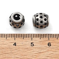 Европейские бусины из нержавеющей стали 304 STAS-V008-39AS