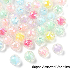 50 шт. Прозрачные акриловые бусины&nbsp;TACR-YW0002-27