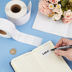 2 рулон 2 видов прямоугольных бумажных этикеток для термопечати STIC-BC0001-06