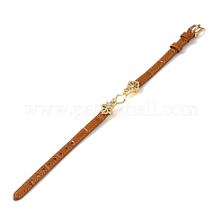 Verstellbare Armbandherstellung aus Rindsleder für Perlen&nbsp;BJEW-P394-05G