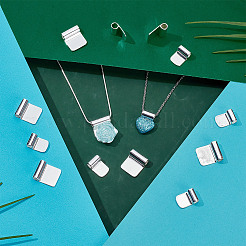 18 шт. 2 стиля стойки с покрытием из латуни с клеевым соединением плоские скобы KK-AR0001-80C