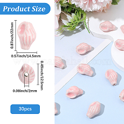 30шт фарфоровые бусины ручной работы&nbsp;PORC-PA0001-14A