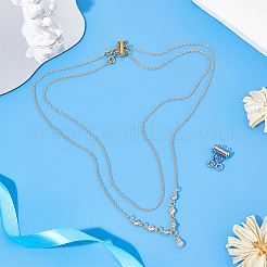 2 шт. 2-х цветные застежки-слайдеры из нержавеющей стали 304 FIND-AB00060