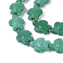 Синтетических нитей бирюзовые бусы G-N352-21A-01