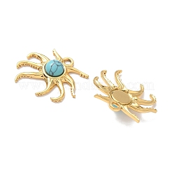 Подвески из окрашенной синтетической бирюзы в виде морских животных STAS-H483-33C-G