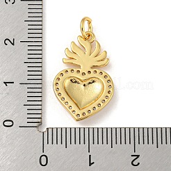 Porte micro ouvrent pendentifs zircone cubique en laiton de placage&nbsp;KK-A200-07G-02