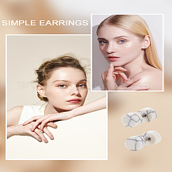 2 шт. серьги-гвоздики из нержавеющей стали 304 для женщин&nbsp;EJEW-LP0001-62