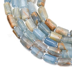 Natürliche blaue Calcit Perlen Stränge&nbsp;G-F836-B01-01