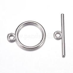 Застежки тоггл в тибетском стиле  X-TIBE-A12208-P-NR