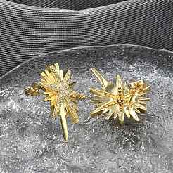 Серьги-гвоздики из циркония KK-B124-13G