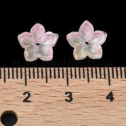 Embouts de perles de verre teints et chauffés&nbsp;GLAA-Z019-02J