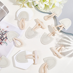 10 пара пряжек из акрила и искусственной кожи&nbsp;DIY-CY0002-25A