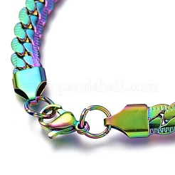 Мужские браслеты из нержавеющей стали 304 с кубинскими звеньями BJEW-O177-03A