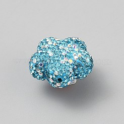 Perline di strass in argilla polimerica fatte a mano&nbsp;CLAY-WH0018-04A
