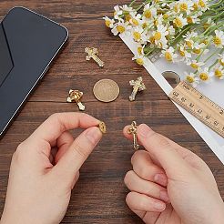 4шт. брошь из сплава со стразами&nbsp;JEWB-FG0001-26