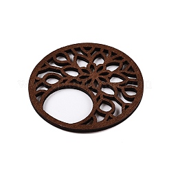 Pendentifs en bois de peuplier naturel&nbsp;WOOD-N016-43