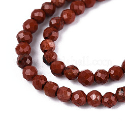 Натуральные красные яшмы бусы пряди G-T143-11