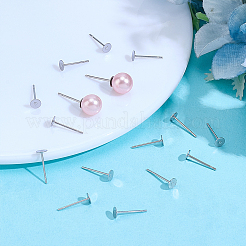 1000 шт. серьги-гвоздики из нержавеющей стали 304&nbsp;STAS-ME0001-50C