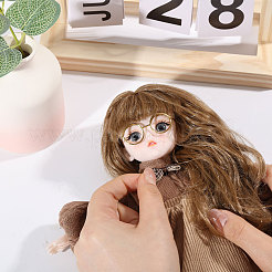 4 stücke 4 farben pp haar puppe perücke haar&nbsp;DIY-GL0005-56B