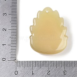 ガラスチャーム  キツネのチャーム  ライトカーキ  30x24x10mm  穴：1mm&nbsp;GLAA-G121-05F