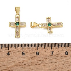 Pendentifs en laiton zircon cubique pavé&nbsp;CU-CBAD360-05G-02