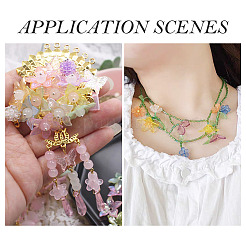 80шт 8 цвета акриловые колпачки для бусин&nbsp;MACR-TA0002-01